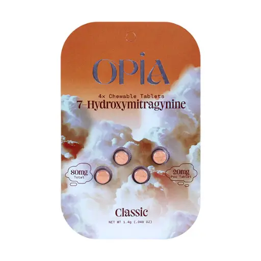 [Q-3022-02] OPIA 7-HYDROXYMITRAGYNINE 4 TABLETS 20MG PER TABLET BOX OF 10 (CLASSIC)