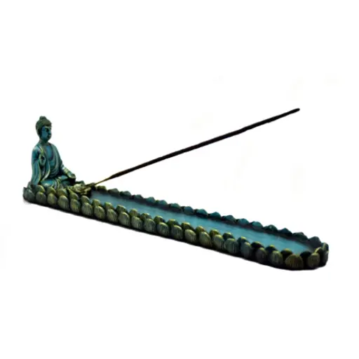 [Q-1939-27] FANTASY GIFT INCENSE BURNER  (BLUE BUDDHA 2CT)