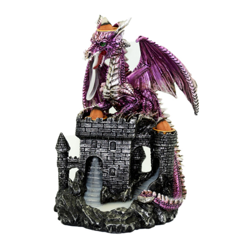 [Q-1939-18] FANTASY GIFT INCENSE BURNER  (DRAGON CASTLE BACK FLOW)