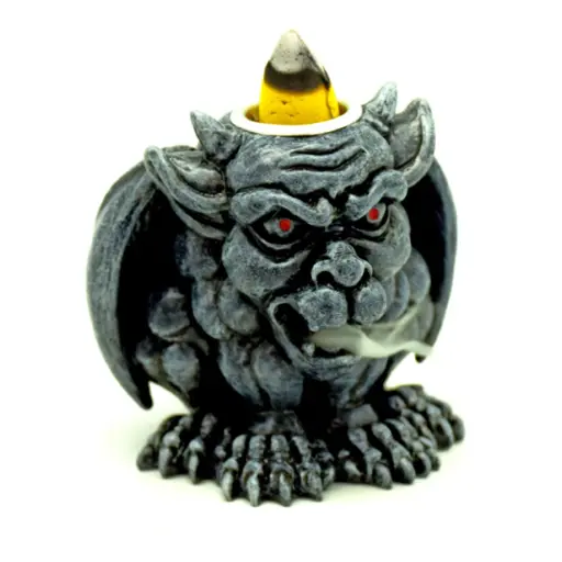 [Q-1939-38] FANTASY GIFT INCENSE BURNER  (GARGOYLE BACK FLOW)