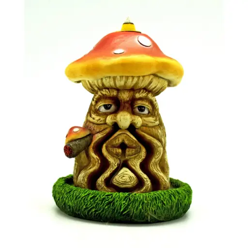 [Q-1939-37] FANTASY GIFT INCENSE BURNER  (MUSHROOM MAN BACK FLOW)