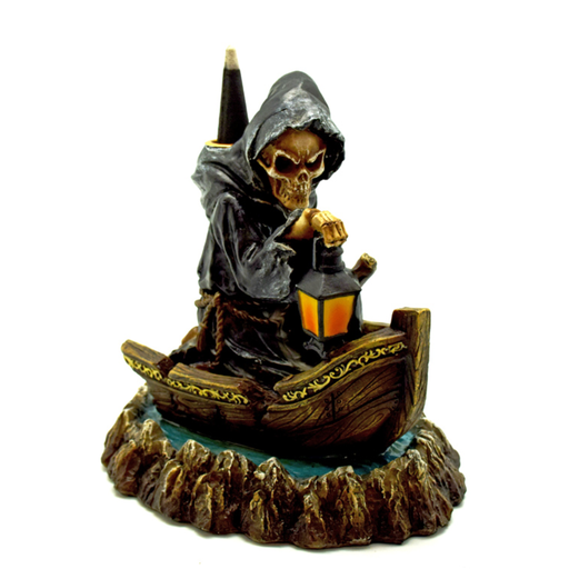 [Q-1939-21] FANTASY GIFT INCENSE BURNER  (REAPER LAMP BACK FLOW)