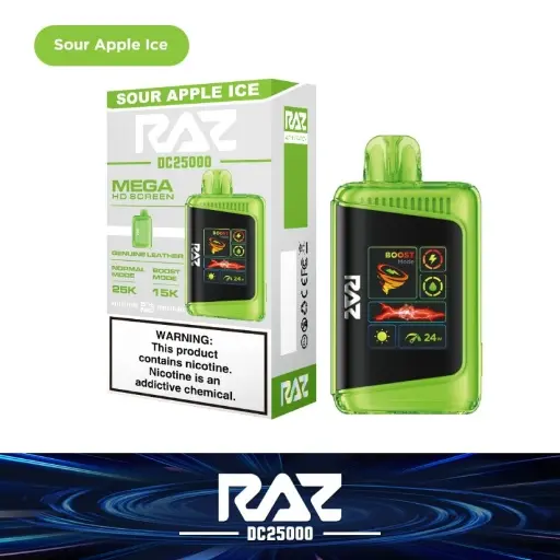 [Q-3206-02] RAZ DC25000 DISPOSABLE 16ML FALL EDITION (Sour Apple Ice)