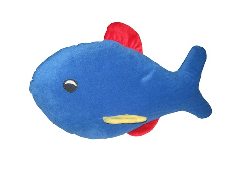 [Q-3074-06] PILLOW SMALL SIZE (BLUE FISH)