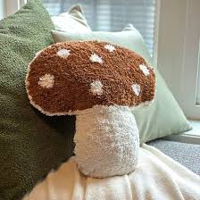 [Q-3074-22] PILLOW SMALL SIZE (MUSHROOM)