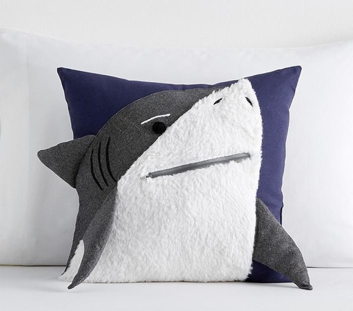 [Q-3074-08] PILLOW SMALL SIZE (SILVER SHARK)