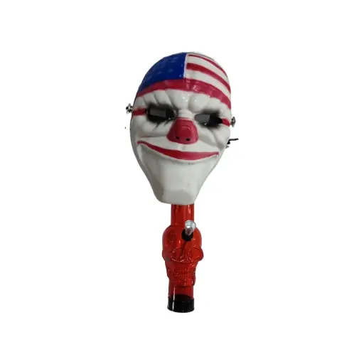 [Q-2064-03] GAS MASK WATER PIPE  (CLOWN FACE)