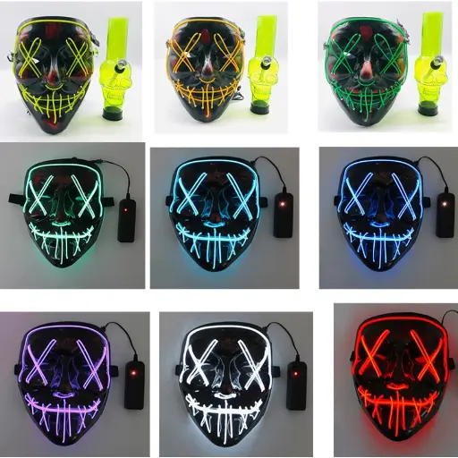 [Q-2064-01] GAS MASK WATER PIPE  (SMILING FACE)