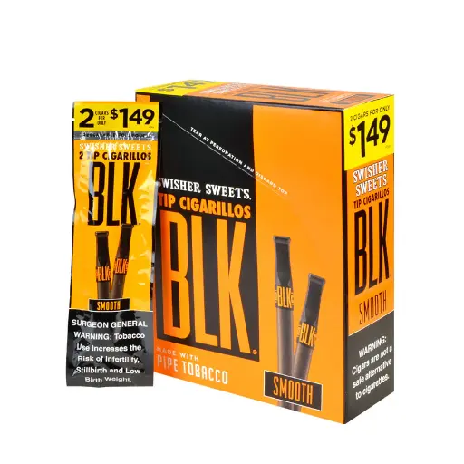 [Q-3646-05] SWISHER SWEET BLK 15 Pack 2 Cigarillo for $1.49 (Smooth)