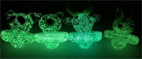 [Q-4226-03] CARB CAP 3PK   (BEAR GLOW IN THE DARK)