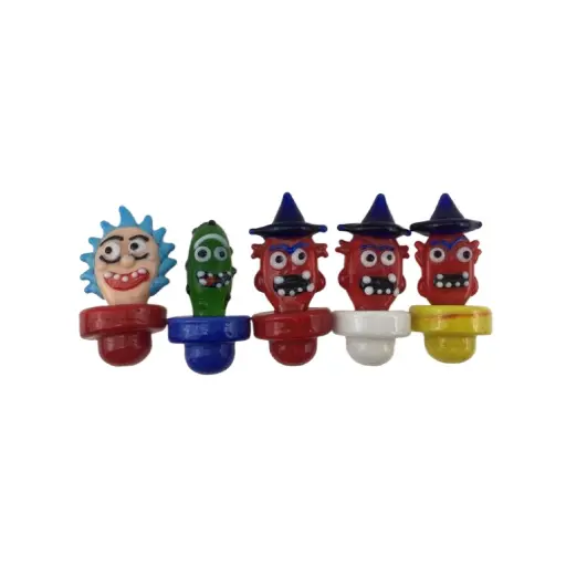 [Q-4226-06] CARB CAP 3PK   (CERAMIC CARTOON)