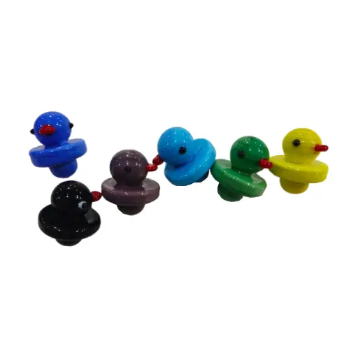 [Q-4226-10] CARB CAP 3PK   (GLASS DUCK)