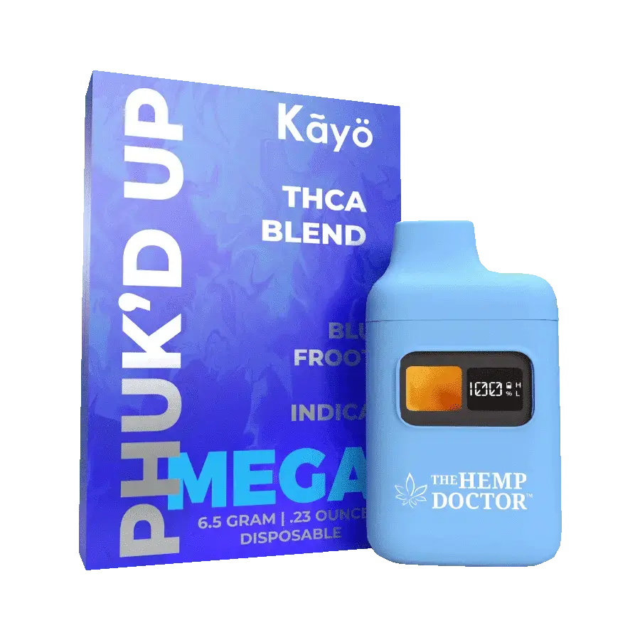 [Q-4264-01] Phuk'd Up 6.5g Disposable MEGA THC-A 5PK DISPLAY (Blu Froot)