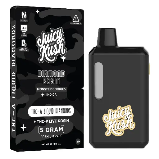 [Q-4259-03] Juicy Kush 5g Disposable THC-A (Monster Cookies)