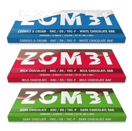 [Q-4269-04] ZOMBI Chocolate Bar 200MG THC-P (Fruity Pebbles)