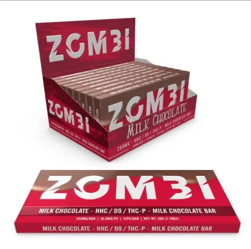 [Q-4269-05] ZOMBI Chocolate Bar 200MG THC-P (Milk Chocolate)