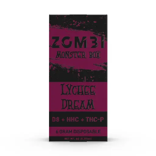 [Q-4266-05] ZOMBI 6g Monster Box Disposable D8 HHC THC-P (Lychee)