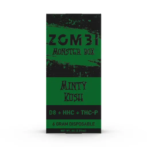 [Q-4266-06] ZOMBI 6g Monster Box Disposable D8 HHC THC-P (Minty Kush)