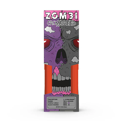 [Q-4268-02] ZOMBI 7g Crossbreed Juggernaut Disposables THC-A (Indica)