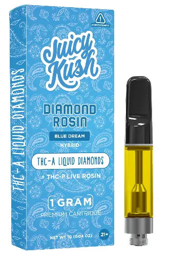 [Q-4255-04] JUICY KUSH 1G Cartridges THC-A THC-P (Blue Dream)