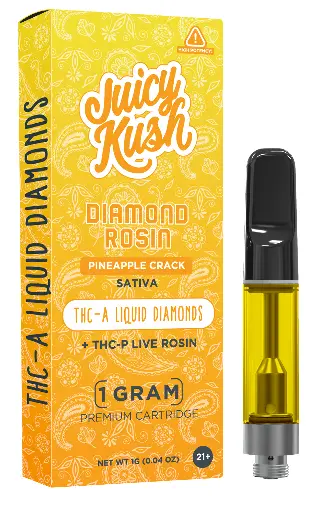 [Q-4255-05] JUICY KUSH 1G Cartridges THC-A THC-P (Pineapple Crack)