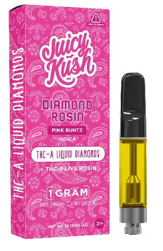 [Q-4255-06] JUICY KUSH 1G Cartridges THC-A THC-P (Pink Runtz)