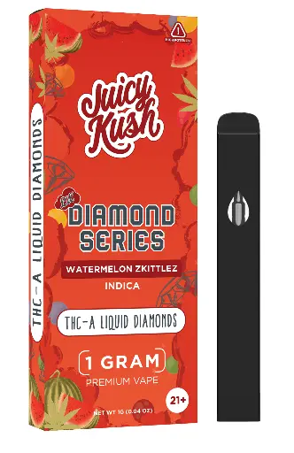 [Q-4257-02] JUICY KUSH 1g Disposable THC-A (Watermelon Zkittlez)