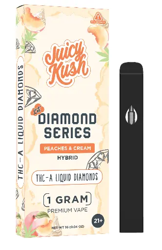 [Q-4257-05] JUICY KUSH 1g Disposable THC-A (Peaches & Cream)