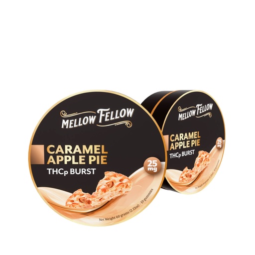 [T-1247-01] Mellow Fellow THCP Bursts Gummies - 25MG (Caramel Apple Pie)