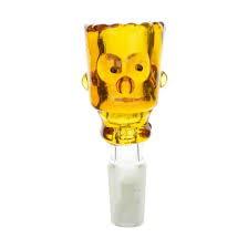 [Q-4278-02] BOWL HEAD GLASS  (BART SIMPSONS)