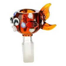 [Q-4278-04] BOWL HEAD GLASS  (FISH FACE)