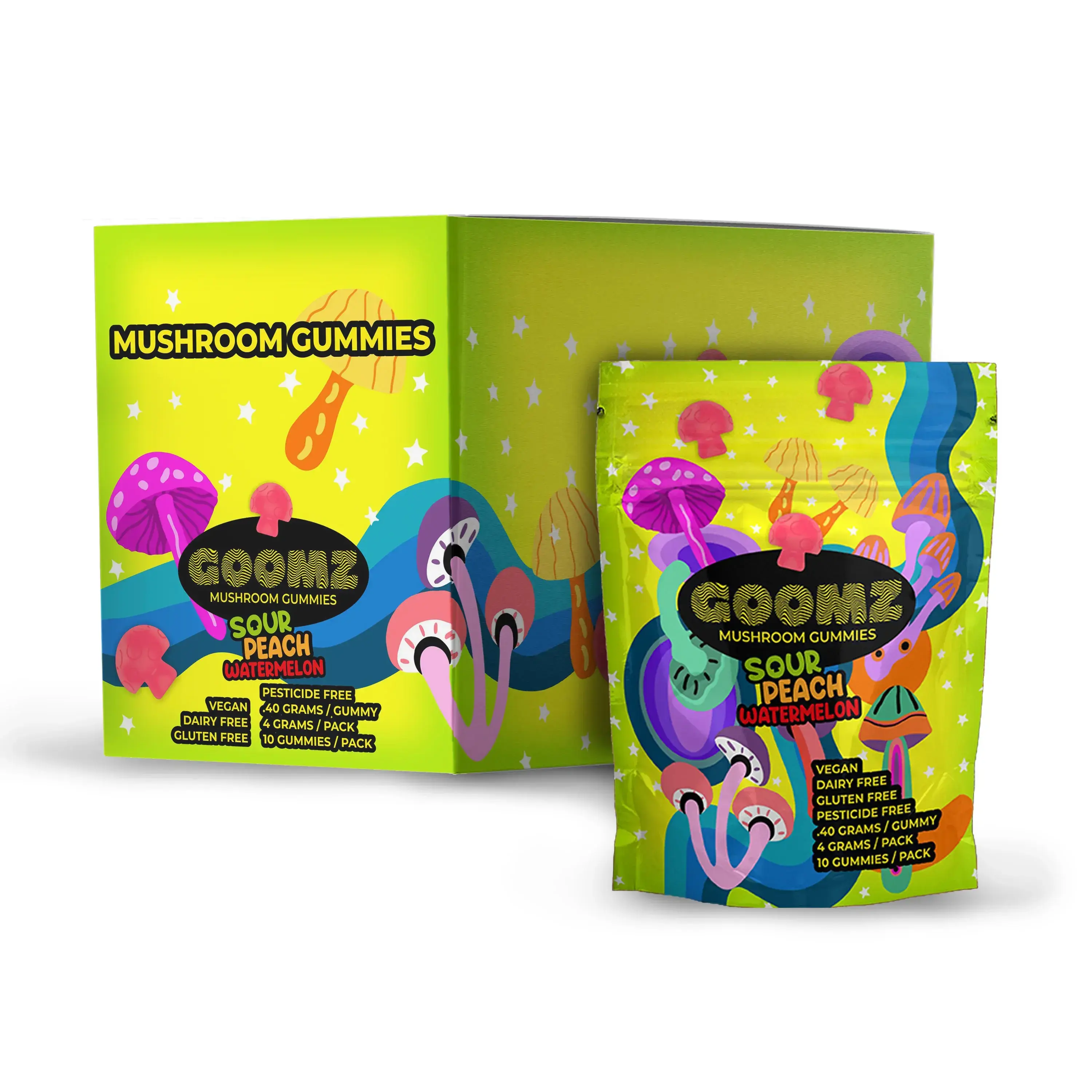 [Q-4288-01] GOOMZ GUMMIES 10pk  (Sour Peach Watermelon)