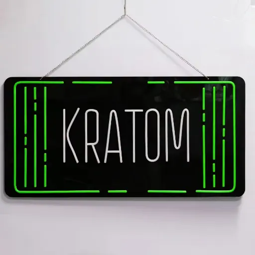 [Q-4291-05] WINDOW SIGN LED NEON  (KRATOM)