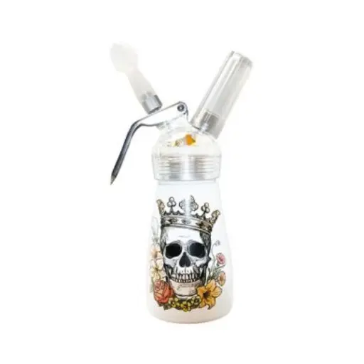 [Q-4309-04] SB 1/2 PINT ALUMINUM BODY WHIPPED CREAM DISPENSER   (SKULL KING)