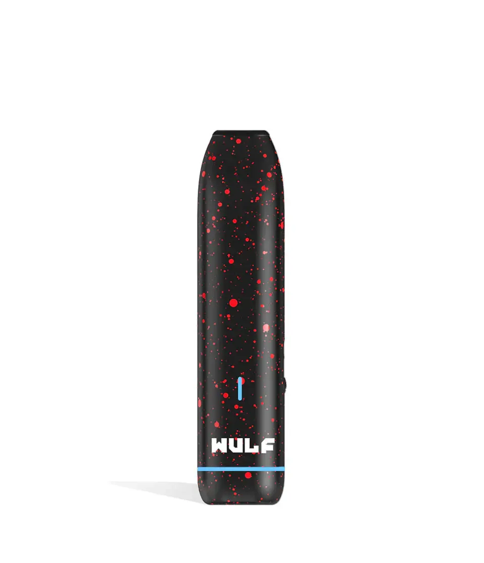 [Q-4313-03] WULF LX SLIM PORTABLE DRY HERB VAPORIZER SPATTER  (Black-Red Spatter)