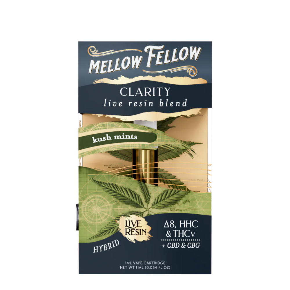 [Q-4320-02] Mellow Fellow 1ML Cart Live Rosin (Kush Mint)