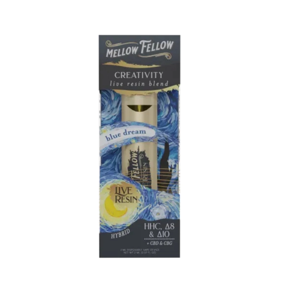 [Q-4321-05] Mellow Fellow 2ML Disposable live resin  (Blue Dream)