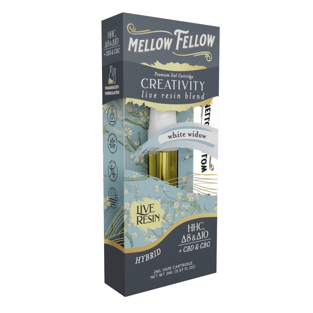 [Q-4325-01] Mellow Fellow 2ML Cart Live Rosin (White Widow)