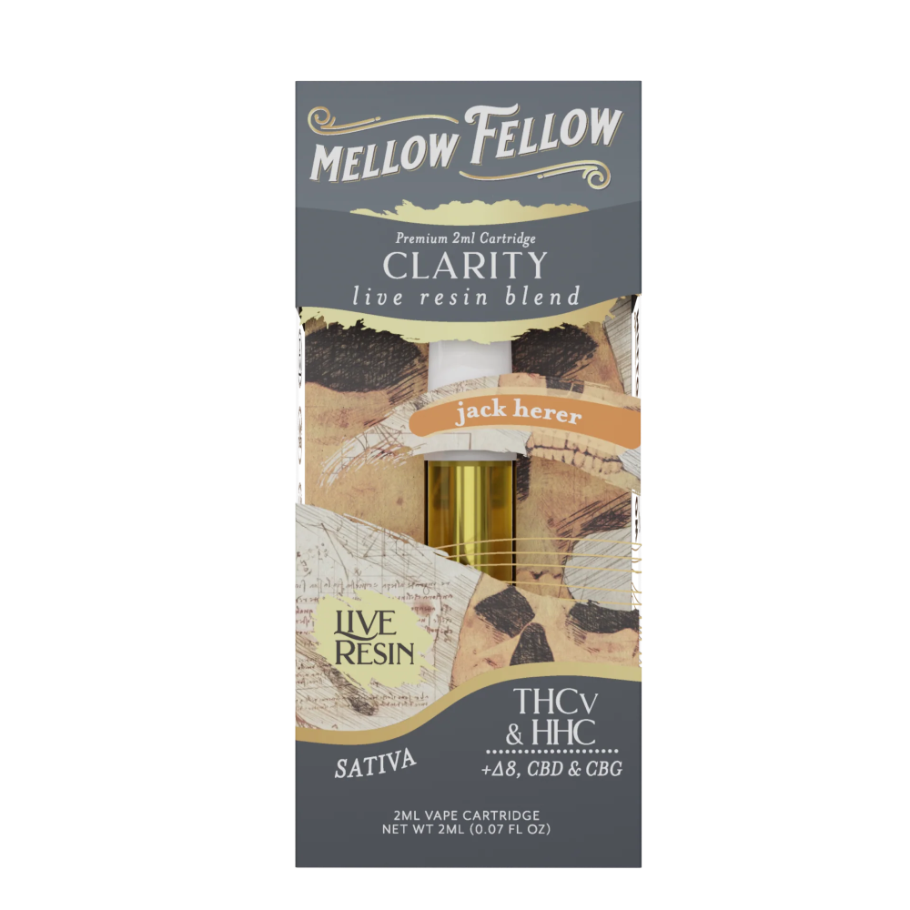 [Q-4325-02] Mellow Fellow 2ML Cart Live Rosin (Jack Herer)