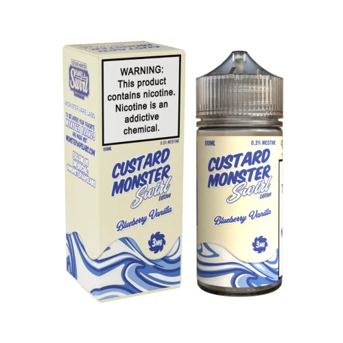 [Q-4333-02] Custard Monster Swirl 100ml (3MG, Blueberry Vanilla)