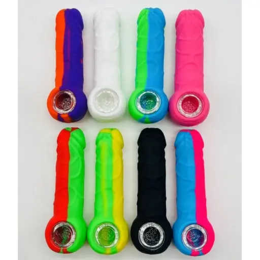 [Q-4339-02] SILICONE HAND PIPE   (MEN GENTILE)