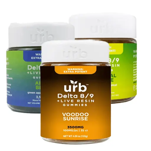 [Q-4369-04] LIFTED MADE URB 3500MG D8/D9 GUMMIES (Berry Burst)