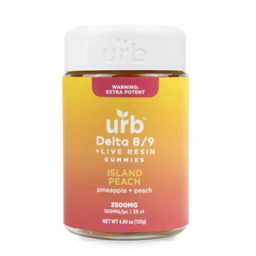 [Q-4369-09] LIFTED MADE URB 3500MG D8/D9 GUMMIES (Island Peach)