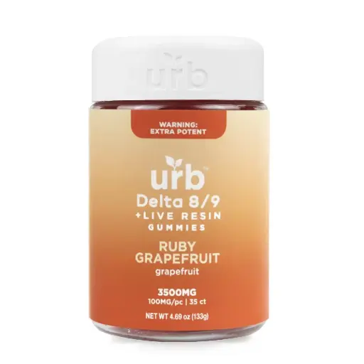 [Q-4369-12] LIFTED MADE URB 3500MG D8/D9 GUMMIES (Ruby Grapefruit)