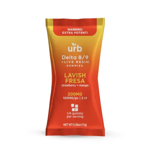 [Q-4394-01] Lifted Made URB 200MG D8/D9 50PK Gummies (Lavish Fresa)