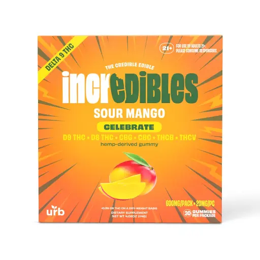 [Q-4395-01] URB Incredibles 20mg Gummies (Sour Mango)