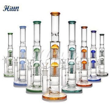 16 inches 5mm thickness 38mm+50mm tube double 8 tree arms perc+honeycomb perc 18mm bowl No logo