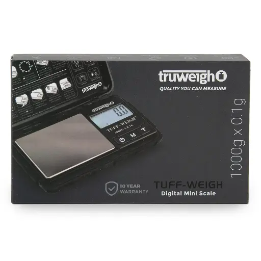 [Q-3763-02] TRUWEIGH TUFF-WEIGH 1000G X 0.1G DIGITAL SCALE  (Black)