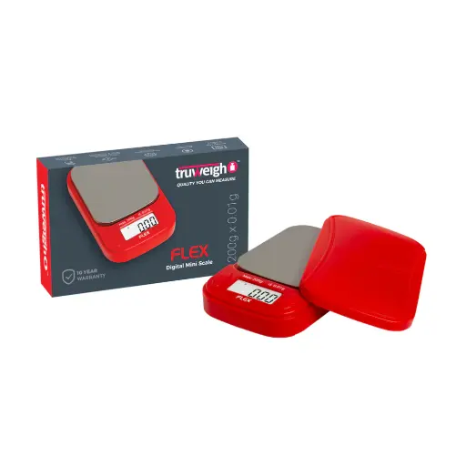 [Q-3730-03] TRUWEIGH FLEX MINI SCALE 200G X 0.01G  (Red)