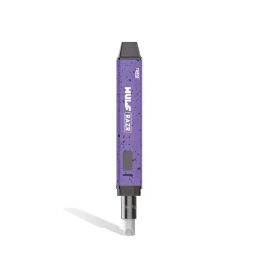 [Q-4457-04] WULF RAZR NECTAR COLLECTOR AND HOT KNIFE SPATTER  (Purple Black Spatter)